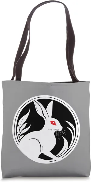 Albino Hare White Rabbit Simple Nature Art Tote Bag