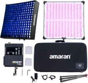 Aputure Amaran F22c 200W RGBWW Flexible LED Mat with Honeycomb Grid CRI 95  CCT 2500K to 7500K Support Sidus Link App Control Built-in 15 Lighting FX