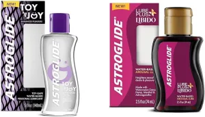 Astroglide Water Based Lube (5oz) and Astroglide Lube Plus Libido (2.5oz) Personal Lubricants Bundle