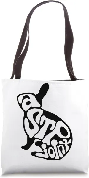 bunny silhouette Tote Bag