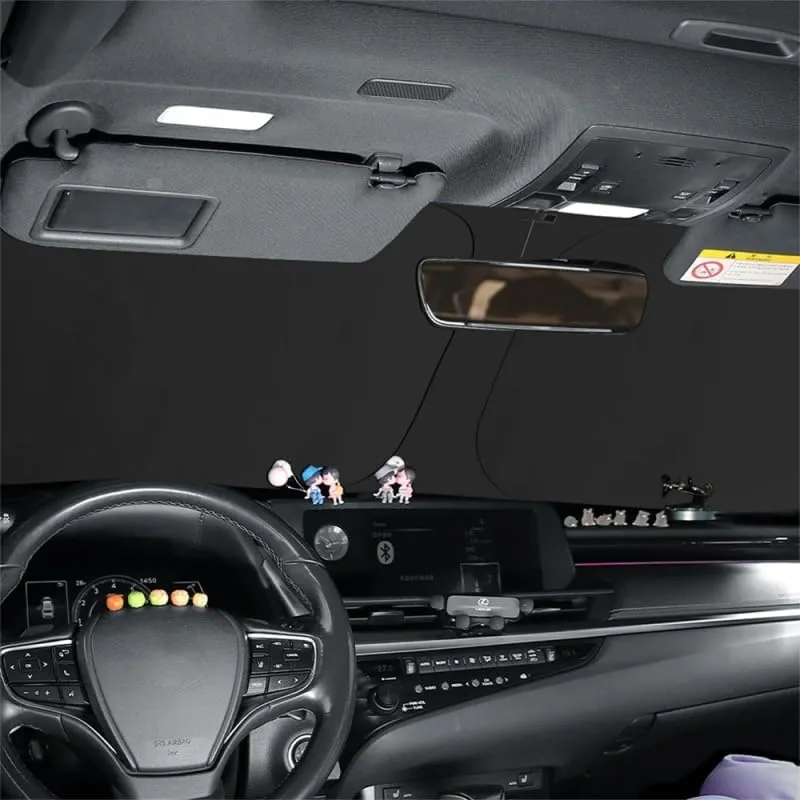 Car Windshield Sunshade for Mitsubishi Triton Club Cab Pick Up 2019-2023, Block UV Rays Sun Visor Protector, Front Window Sunshades, Windscreen Sunshade,A 140CM