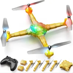 Drone for Kids and Beginners, SYMA X440 RC Helicopter Drones with Detachable Arms, Remote Control Quadcopter Toys with 7-color LED Light, 360° Flips, 16 Mins to Fly, Altitude Hold