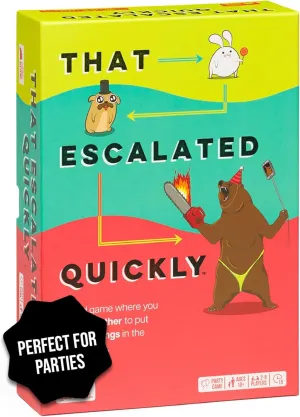 Exploding Kittens That Escalated Quickly 2-8 Players - Ages 10  - 15 Minutes to Play - Hilarious Cooperative Card Game - Ideal for Party, Family Game Night, Adult and Teen