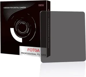 Fotga Square 4x4 inch Optical Glass Full Neutral Density Filter, ND4 Full ND Filters for Swing Away Matte Box Holder (ND4)