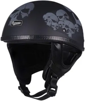GAOZ Retro Half Motorbikes Helmet Brain-Cap Adults Open Face Vintage Jet-Helmet for Motorcycle Crash Moped Scooter Cruiser Bicycle Street Riding DOT Approved