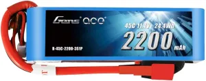 Gens ace 11.1V 2200mAh 3S 45C LiPo Battery Pack with Deans Plug for Align Jet Esky Helicopter Walkera Airplane E-flite Huge Plane Draganflyer RC Car Boat Truck Heli Airplane