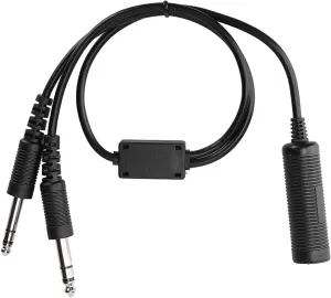 Helicopter Headset to GA Adapter,Helicopter to General Aviation Headset Adapter Cable - David Clark AVCOMM, U 174
