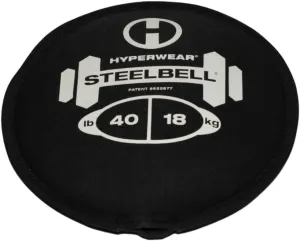 Hyperwear SteelBell - Hyper Flex 4-Way Stretch Neoprene, Patented No-Leak Slam Ball Kettlebell Strength Training - Sustainably Sourced USA Steel Shot