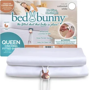 Locking Fitted Sheet, Hugs Mattress, Won’t Slip, Stays Tight, AS-SEEN-ON-TV, CopperSoft™ Luxurious Comfort, Copper Infused, Helps Sheet Stay Fresh Between Washes. (Fitted Sheet Only)
