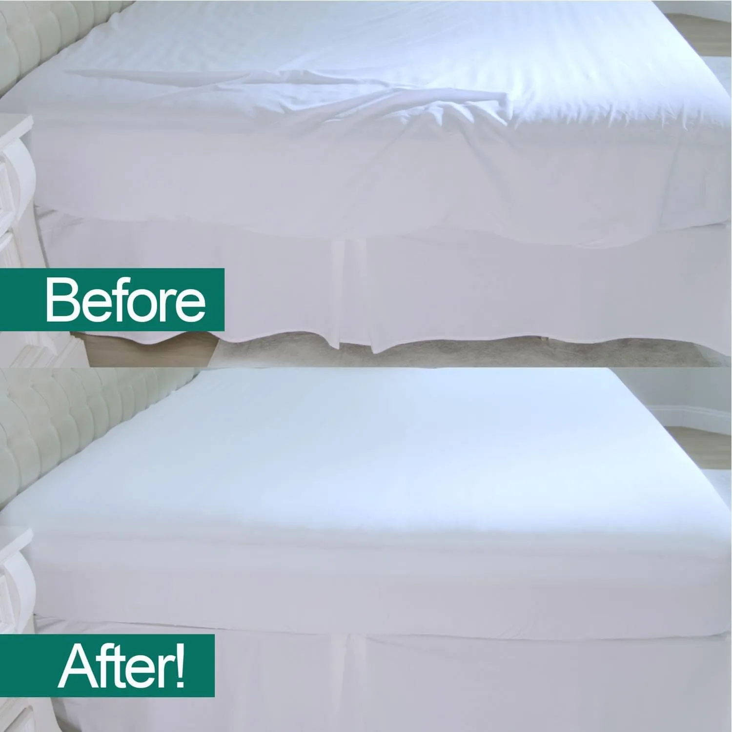 Locking Fitted Sheet, Hugs Mattress, Won’t Slip, Stays Tight, AS-SEEN-ON-TV, CopperSoft™ Luxurious Comfort, Copper Infused, Helps Sheet Stay Fresh Between Washes. (Fitted Sheet Only)