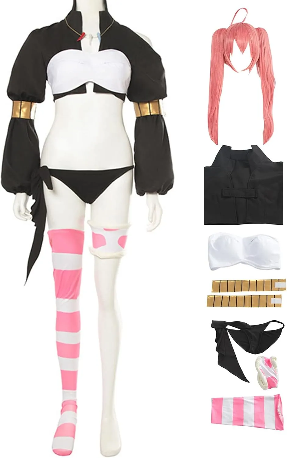 Milim Nava Cosplay Costume with Wig That Time I Got Reincarnated As A Slime Cosplay Halloween Set