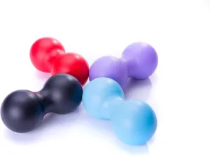 Peanut Massage Ball Roller Double Lacrosse Ball Acupoint Myofascial Release Muscle Knot Relaxer Mobility Trigger Point for Physical Therapy Self Deep Tissue Manual Massager Equipment Tool Set