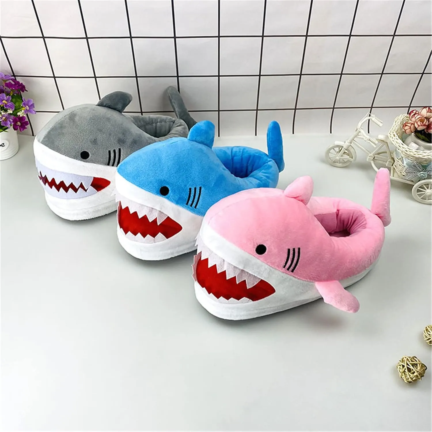 Pig Animal Warm Winter Home Women's Hamster Shark Slippers