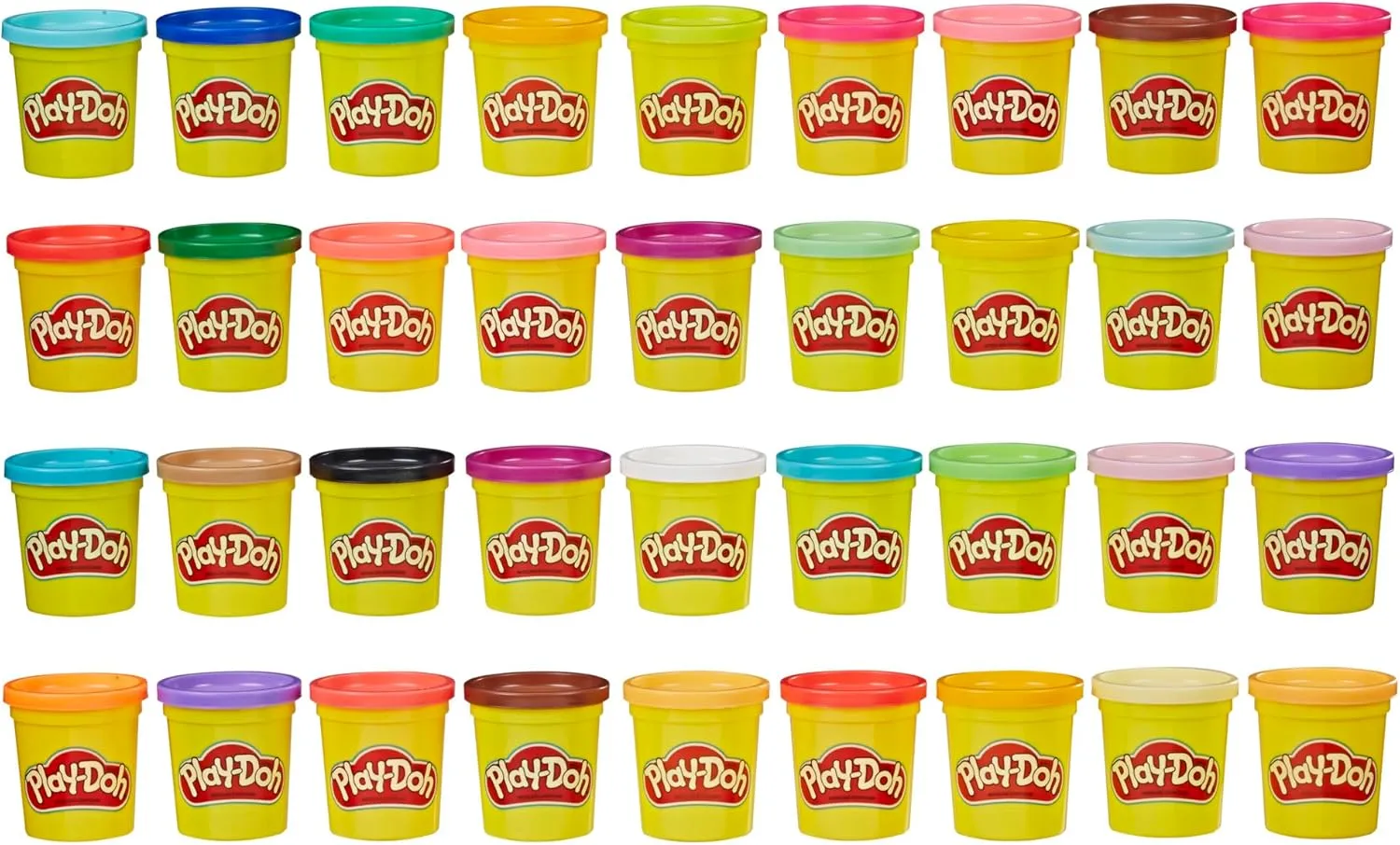 Play-Doh Modeling Compound 36-Pack Case of Colors, Non-Toxic, 3 Oz Cans of Assort. Colors, Back to School Classroom Supplies, Preschool Toys, Ages 2  (Amazon Exclusive)