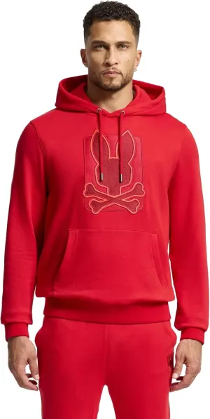 Psycho Bunny Men's Black Cotton French Terry Hoodie