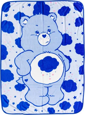 Silver Buffalo Care Bears Grumpy Bear 45" x 60" Fleece Throw, Soft and Cozy Blanket, 185 GSM