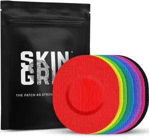 Skin Grip CGM Sensor Patches Compatible with Medtronic Guardian (20-Pack), Waterproof & Sweatproof for 10-14 Days, Pre-Cut Adhesive Tape, Continuous Glucose Monitor Patch, Rainbow Pack