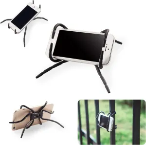 Universal Multi-Function Flexible Grip Phone Car Holder and Mount Stand for Smartphone (Black)