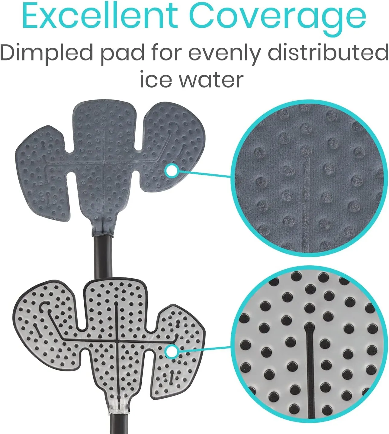Vive Cold Therapy Machine Replacement Pads for Hip - Flexible Ergonomic Reusable Padding for Ice Cold Therapy - Pain Relief System - Hip Adjustable Device Accessory to Reduce Swelling (Pads Only)