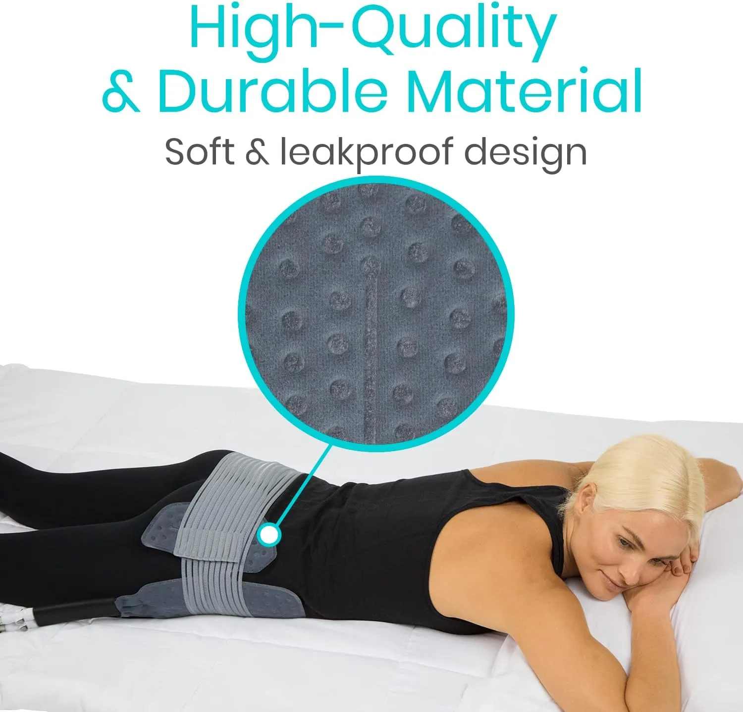 Vive Cold Therapy Machine Replacement Pads for Hip - Flexible Ergonomic Reusable Padding for Ice Cold Therapy - Pain Relief System - Hip Adjustable Device Accessory to Reduce Swelling (Pads Only)