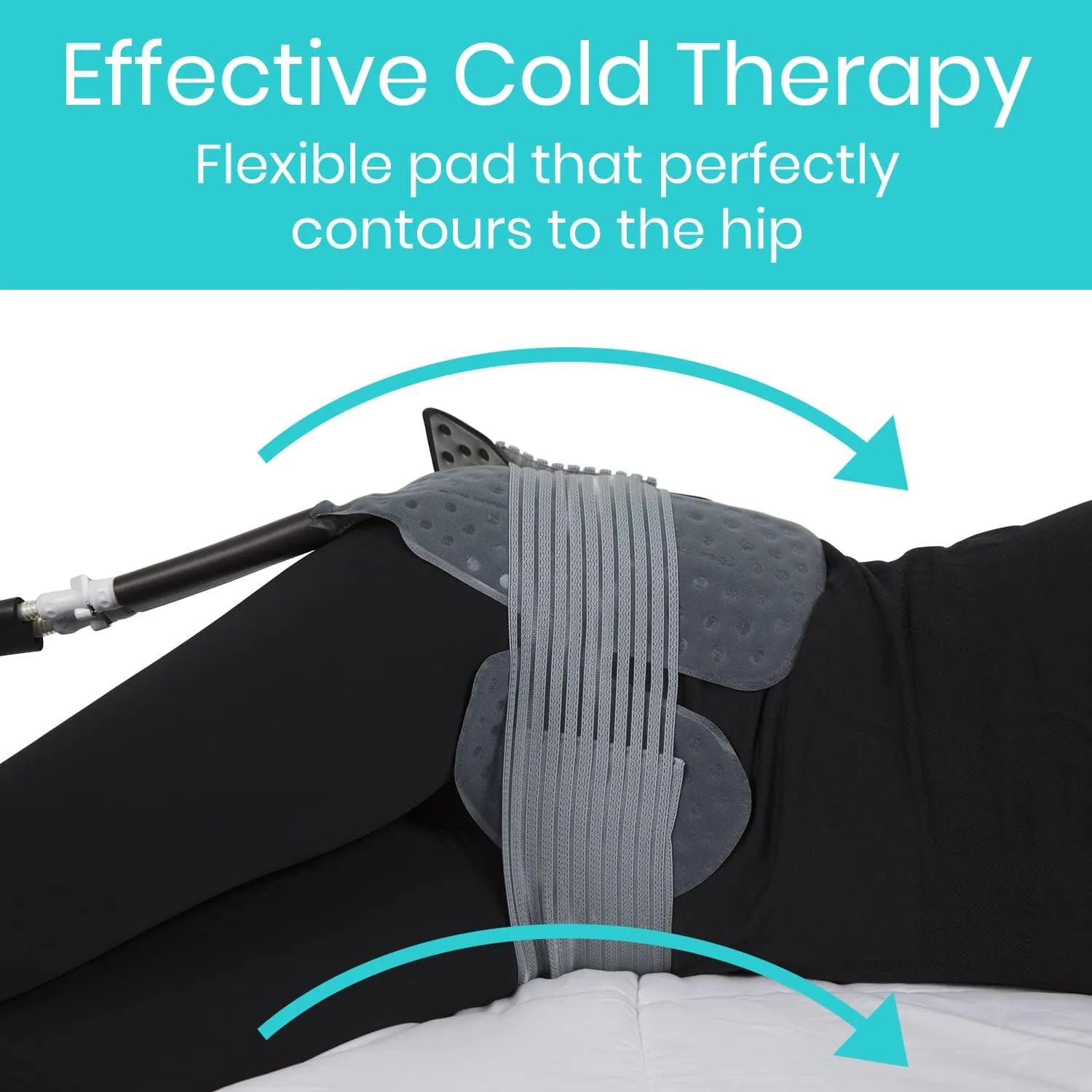 Vive Cold Therapy Machine Replacement Pads for Hip - Flexible Ergonomic Reusable Padding for Ice Cold Therapy - Pain Relief System - Hip Adjustable Device Accessory to Reduce Swelling (Pads Only)